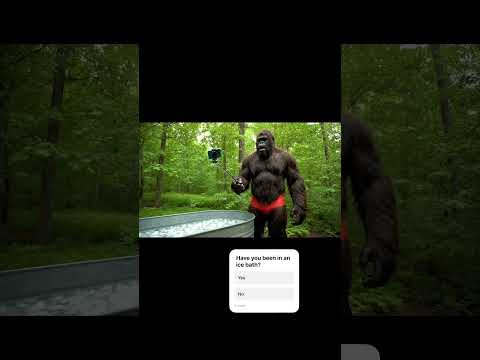 Thanks Joe Rogan… #bigfoot #bigfootvlog #joerogan #funny #lifeisbutadream #ai #icebath #wildlife