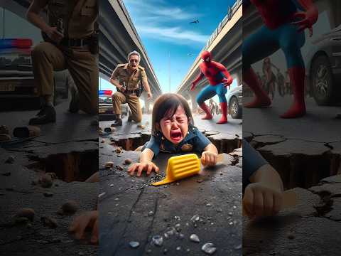 Spider-Man wants to help the little girl who fell #avengers #spiderman #sirenhead #coffindance