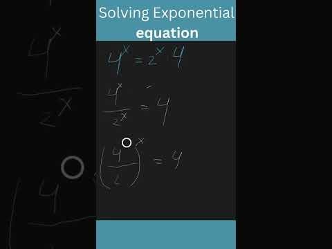 Solving eksponential equation #math #maths #mathproblems #matholympiad #exponentialequation