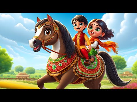 Lakdi ki kathi | लकड़ी की काठी | Popular Hindi Kids Songs | Hindi Rhymes | Animals Rhymes in Hindi