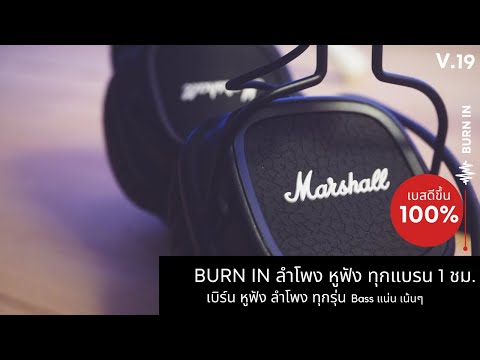 เบิร์นหูฟัง ลำโพงบลูทูธ ลำโพงทุกชนิด 1 ชม. | Burn In | Ver.19