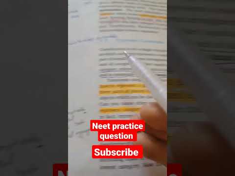 neet practice question #neet #neetquestionpaper #neetncertbiology #aimsdelhi