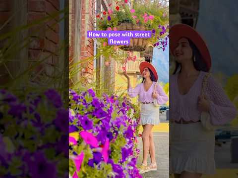 How to pose with flowers #posing #howtopose #posesideas #poses #posingtips #shorts #viralvideo #pose