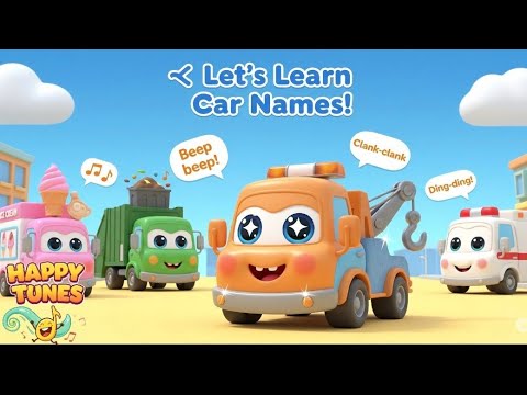 🚗 Learn Car Names | Fun Car Sounds & Vehicle Names for Kids | Toddler Learning Song