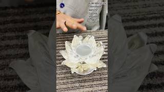 German Silver Lotus stand 3,508/- #crsgiftsarticles #shortsfeed #silver #viralyoutubeshorts #shorts