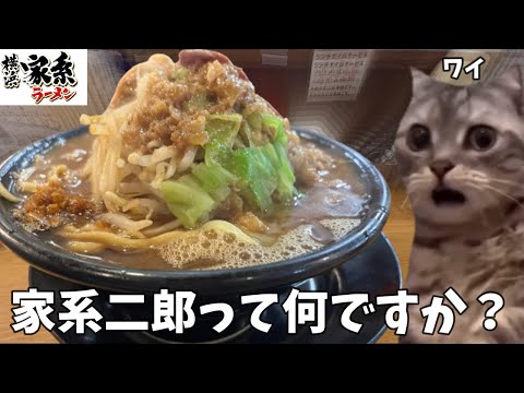 【二郎系ラーメン】家系二郎とかいうデブの夢が詰まった奇跡のラーメンを食べて優勝した話【家系ラーメン】#猫ミーム #ラーメン