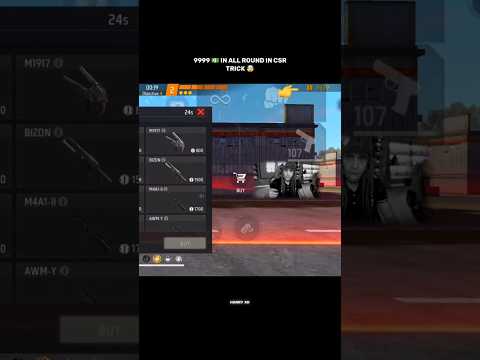 Unlimited token in cs ranked in all round new trick #freefire #csrank #unlimited #token