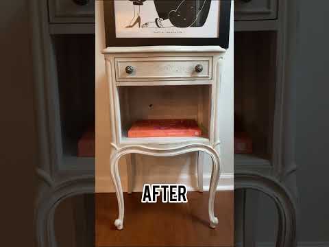 Nightstand painted for my daughter’s college room using DIY Paint