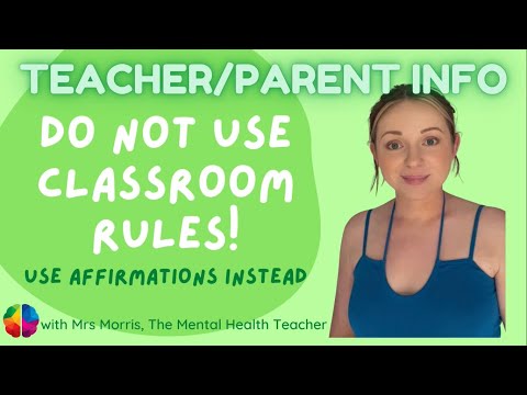 Teachers, DO NOT use classroom rules!