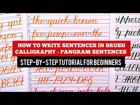 How to Write Sentences in Calligraphy Step-by-Step Tutorial for Beginners| Sentences in Calligraphy