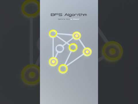 [Breadth First Search] or BFS algorithm animation. #coding #programmer #programming #bfs #algorithm.
