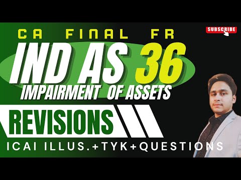 IND AS 36 REVISION | CA FINAL FR | IMPAIRMENT OF ASSETS | ICAI STUDYMAT COVERED