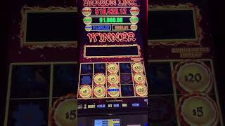 HUGE WIN on Dragon Link Slot Machine! Winning more than MAXED OUT MAJOR! #gambling #slot #shorts