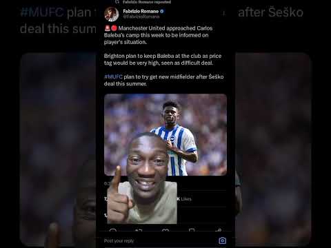 #manchesterunited wants #carlos Baleba. no way 😔. #epl #football #sports #brighton #uefa
