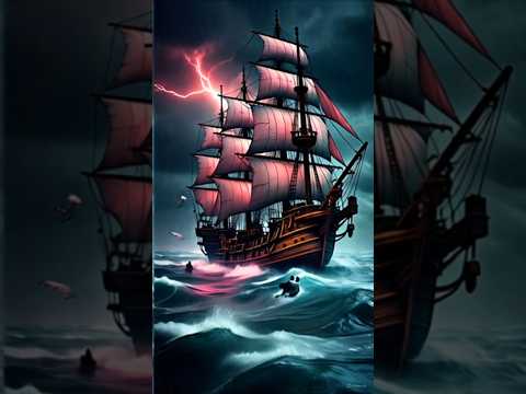 The Flying Dutchman – Ghost Ship of the Storm.#FlyingDutchman #GhostShip #SeaLegend #ObscuraSpher