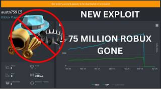 I got BANNED with 75 million robux (NEW EXPLOIT)