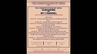 Directive principles of state policy l Indian polity l Indian constitution