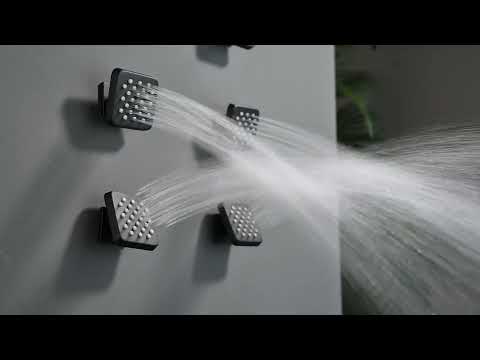 Bostingner Shower Jets Body Spray 3-inch Brass Square Showerhead Body Spray Spa Massage Jets