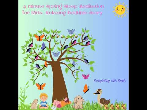 5-Minute Spring Sleep Meditation for Kids | Relaxing Bedtime Story 🌸💤