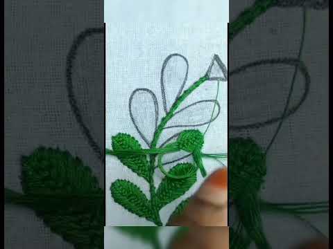 Just amazing embroidery design flowers#shortsfeed #embroiderydesign #easy #embroidery #sewinghacks