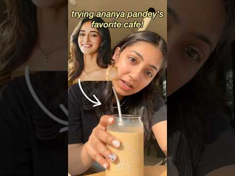 trying ANANYA PANDEY’s favourite COFFEE place☕️ #trending #shorts