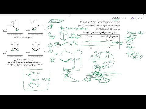 LECT 18 Wind Load Analysis on Sheds حساب أحمال الرياح على المظلات