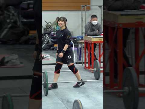 【日本一の女子高生】#平塚麗桜 の練習風景 #weightlifting #Shorts