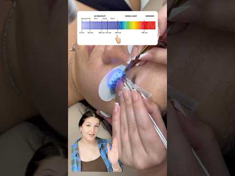 low power 🤝🏼 purple visible light = safety #ledlashes #uvlashes #lashextensions #lasheducation