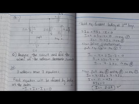 How to Solve an Electrical Circuit Problem in Linear Algebra | Simple and Easy Method