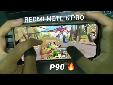 REDMI NOTE 8 PRO TEST PUBG MOBILE IN 2025 | P90 🔥🔥Smooth+40Fps Erangel Gameplay !!!
