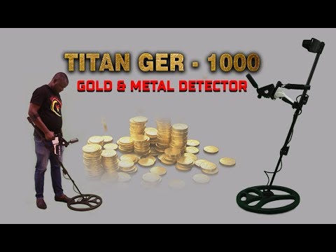 professional gold and treasures detector -  titan ger 1000 device (5 systems)