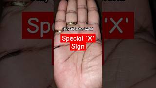 Special 'X' Sign on ✋ Hand #jyotish #astrology #palmistry #trending #short #success