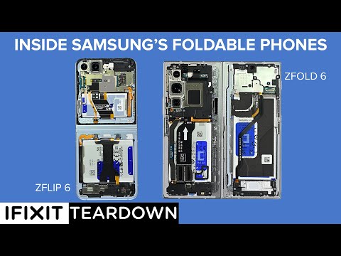 Inside Samsung's Foldable Phones! Galaxy ZFlip 6 and ZFold 6 Teardown