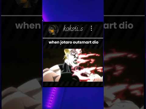 bro use his  brain instead of strength #anime#jojo