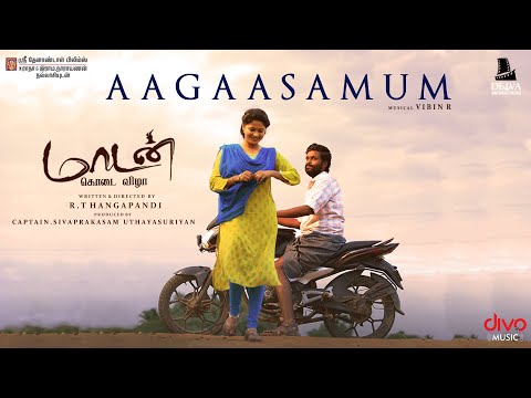 Aagaasamum Lyrical Song | Maadan Kodai Vizha | Gokul Gowtham, Sharumiishaa | R Thangapandi | Vibin R