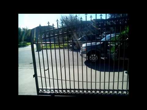 Opening a big gate with a Gate1 GA1000 electronic gate opener