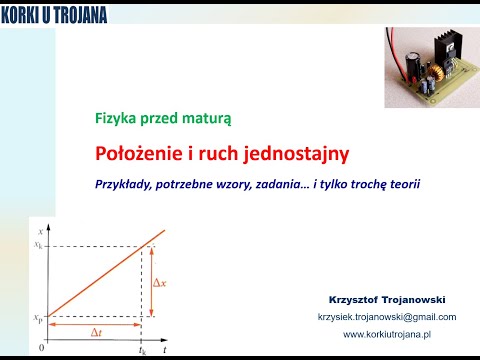 Położenie i ruch jednostajny prostoliniowy