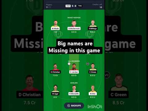 HUR vs THU Dream11 Prediction #bbl #dream11