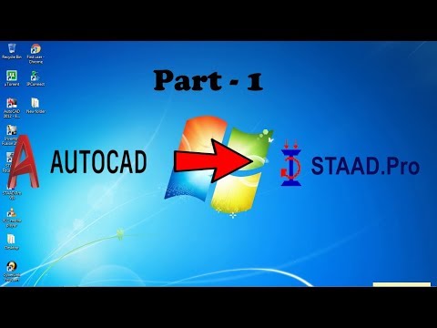 STAAD Pro Tutorials - Import an AutoCad File (Whole Center Line Drawing) to STAAD Pro Part-1(Day 63)