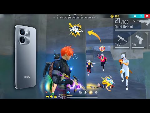 IQOO Z9x 5G Gaming Test 🥵 | Free Fire Gameplay IQOO Z9x 5G ⚡| Free Fire Highlights 🔥