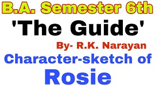 Character sketch of Rosie in the novel 'The Guide' by R  K  Narayan | The Guide by English Family 87