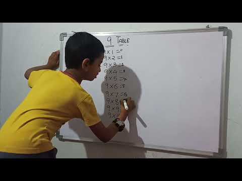 9 table trick # easy to write#easy to remember#