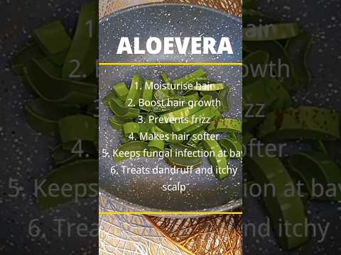 ALOEVERA AND ROSEMARY OIL FOR MASSIVE HAIR #hairgrowth #shorts #naturalhair #naturalhairgrowth