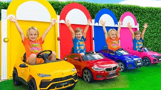 Car Garage Adventure with Chris -  Learn colors for kids