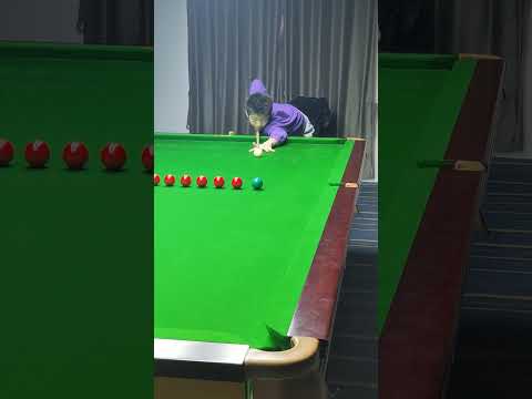 Training my 15 year old student Liu Linhao at Yushan International Billiards Academy China