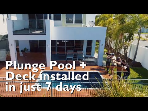 Plunge Pool + Deck Installed In Just 7 Days