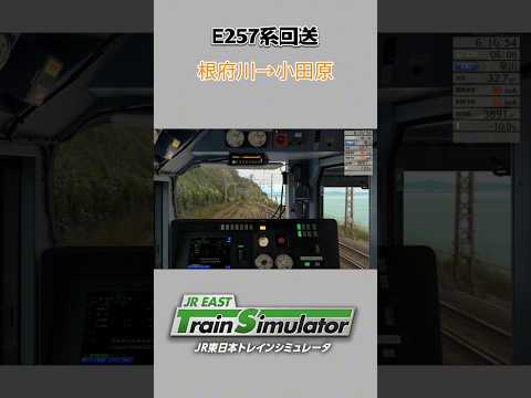 E257系回送列車 #jr東日本トレインシミュレータ #jreasttrainsimulator #前面展望 #e257系 #回送列車 #特急 #shorts#jrets#ゲーム #steam