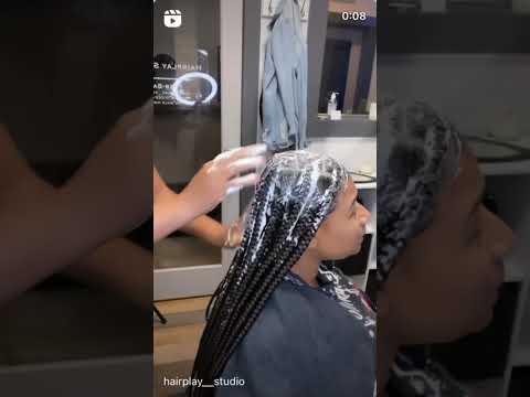 Large Knotless on long thick hair😍