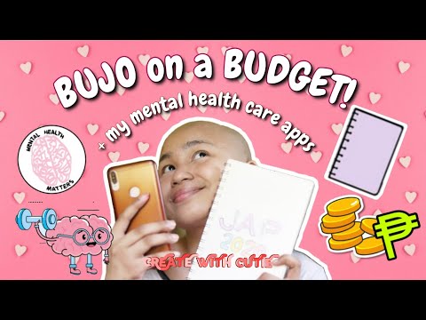 CREATE WITH CUTIE | bullet journaling (bujo) on a budget + my mental health care apps