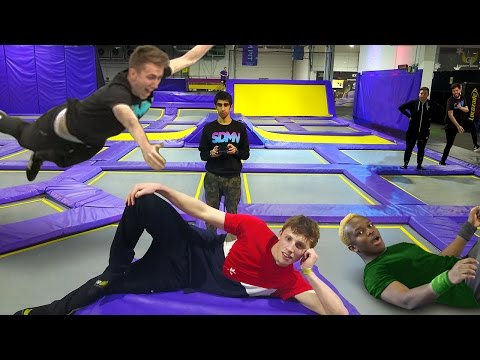 SIDEMEN TRAMPOLINE CHALLENGES (Injury Warning)